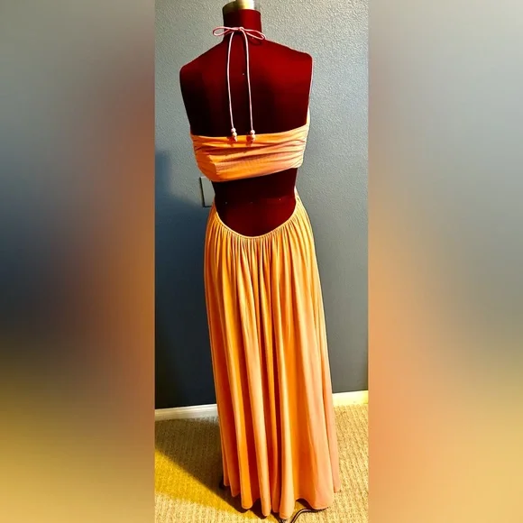 Staud Summer Backless Halter Dress, NWT - Picture 3 of 6